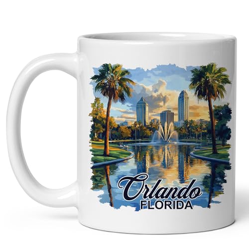 Orlando Florida Ceramic Coffee Mug 11oz with Grip