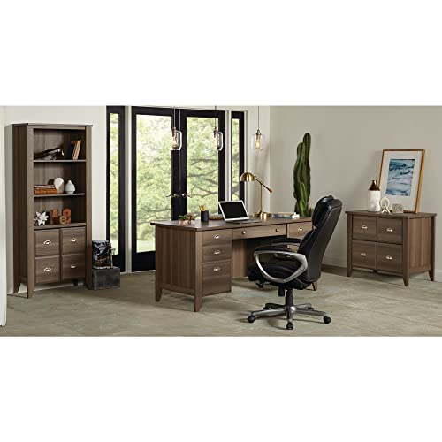 Serta® Smart Layers™ Air Arlington Executive Chair, Leather, Black/Pewter #TOP1