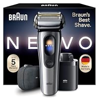 Braun NEVO Mens Electric Shaver for A No Compromise Shave, Silver