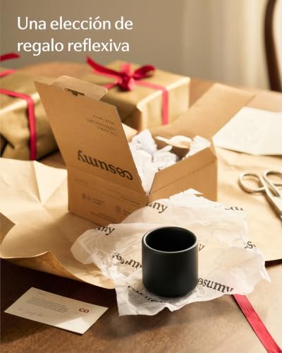 Miniatura 7 de Cosumy 4 Tazas Para Espresso De Cerámica Negra - Diseño Apilable - Paredes Gruesas - Apto Para Lavavajillas - 70ml