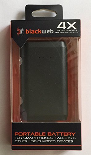 Blackweb Portable Battery 9000mAh 4X Extra Charges