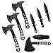 Throwing Knives Throwing Axes and Tomahawks 3 Pack Set with Bottle Opener and Nylon Sheath, 10in Axe Throwing Game for Backyard Competition and Recreation, Axe Gift Set for Men