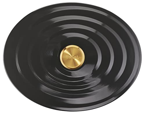 Tefal Air Oval Casserole Dish, Non Stick Induction Cast Aluminium (Lighter Than Cast Iron) with Lid Grey, 30 cm, E2558904