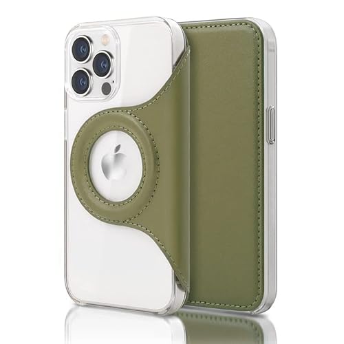 ZNX\ZENIX Magsafe 対応 iPhone13 Pro Max ケース 手帳型 iPhone12 Pro Max カバー ロゴ見せ マグネット吸着 スマホケース かわいい おしゃれ スリム 薄型 軽量 大人 くすみカラー カード収納 ベルトなし ZX-magcover (iPhone 13ProMax/12ProMax, グリーン)