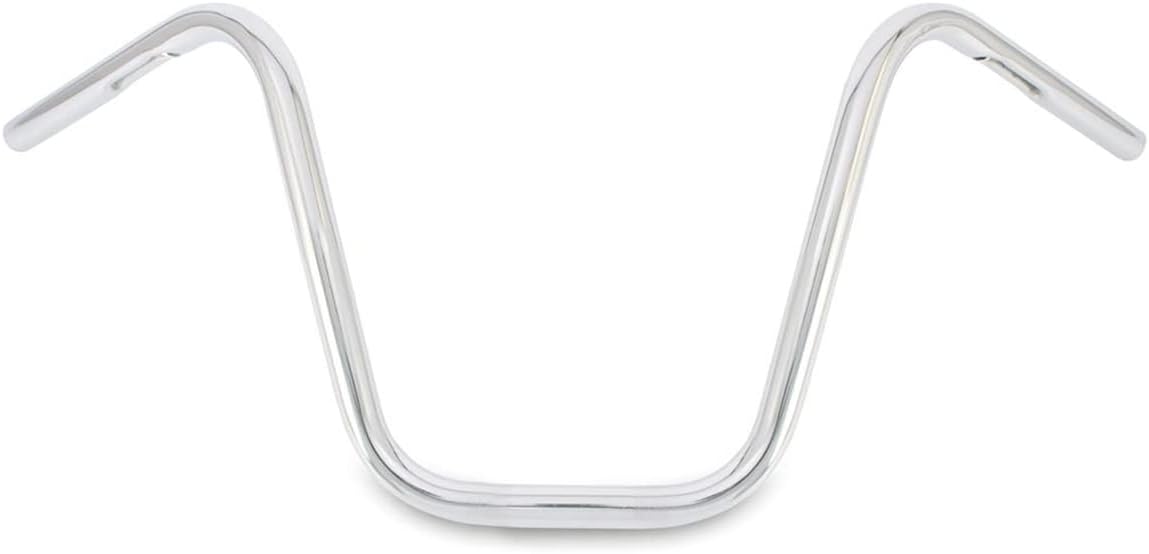 Burly Brand Narrow Bottom Ape Hanger Handlebar - 12 inch Height, Chrome Finish, For Harley Davidson and Most Motorcycles (B28-349)