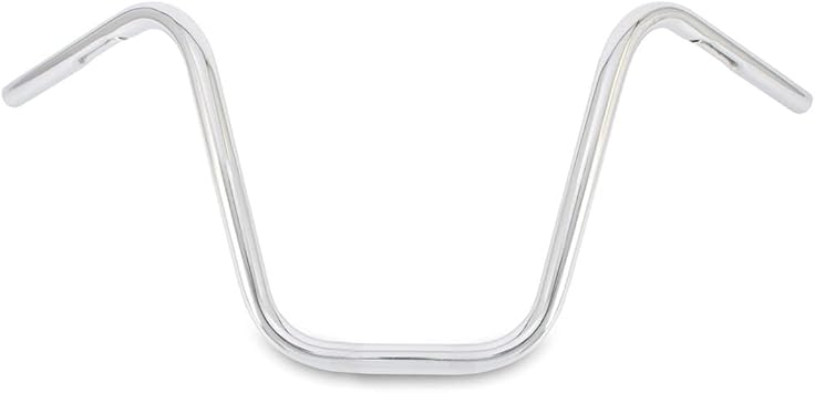 Burly Brand Narrow Bottom Ape Hanger Handlebar - 12 inch Height, Chrome Finish, For Harley Davidson and Most Motorcycles B28-349