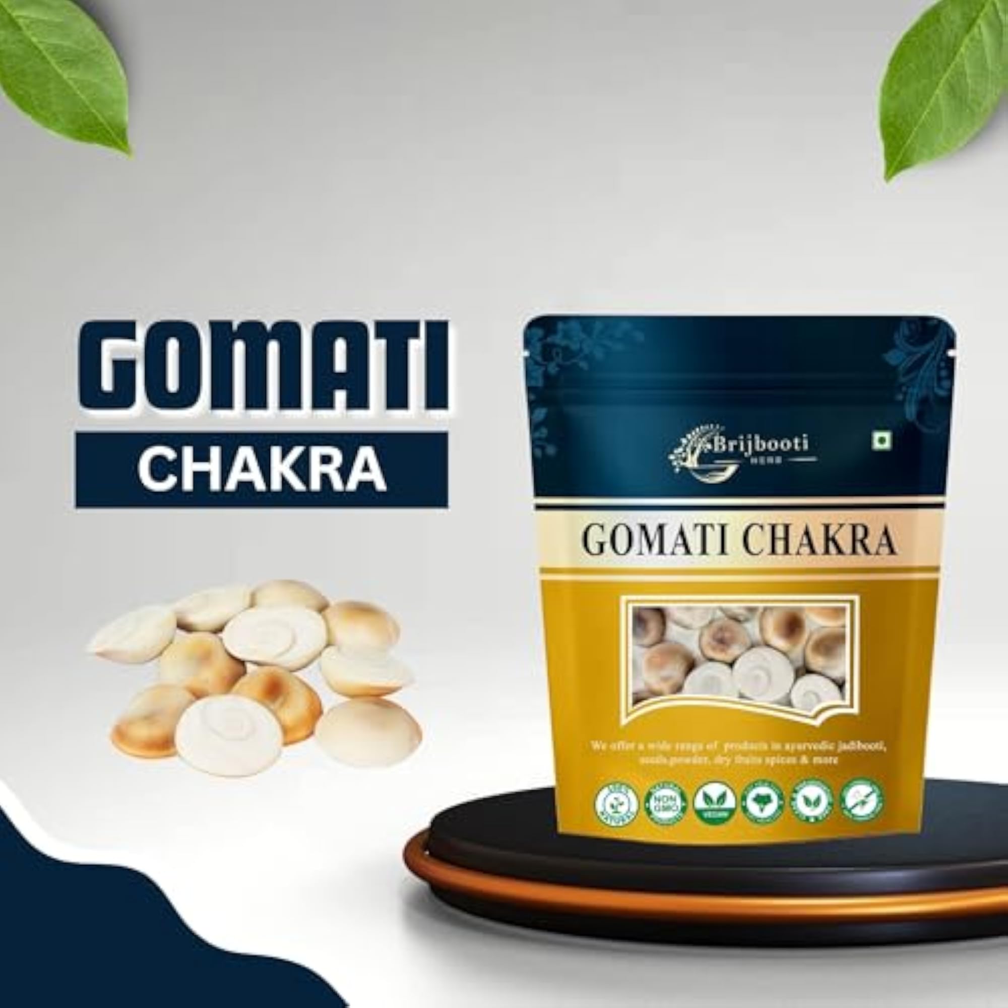 11 Pieces Gomati Chakra Natural Stone Set