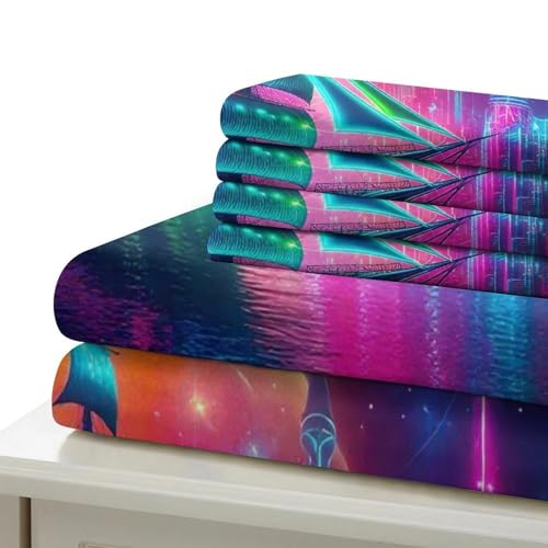 Housse de couette voilier imprimée 3D navigation microfibre 135x200