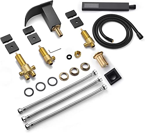 Roman Tub Faucet S2126Dw + Bathroom Faucet S1412-Mg #TOP4