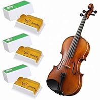 🎻 Superior Natural Composition:​ This set features three cakes of premium natural rosin, formulated for strong adhesion​ and high viscosity. The low dust​ formula ensures a cleaner experience for your string instrument, promoting both performance and...