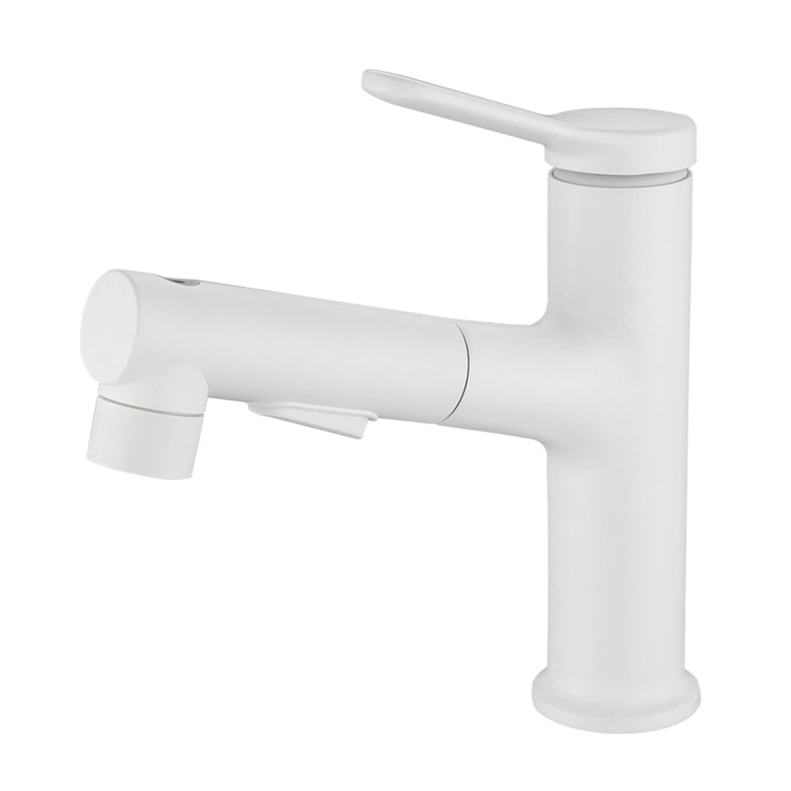 Robinet de salle de bains gris haut de gamme avec pulvérisateur Bianco