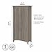 Bush Furniture Salinas Bathroom Storage Cabinet with Doors in Driftwood Gray