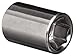 Martin B614 7/16" Type II Opening 3/8" Square Drive Socket, 6 Points Standard, 1-1/8" Overall Length, Chrome Finish
