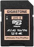 Gigastone UHS-II MicroSD to UHS-II SD Memory Card Adapter, Camera Ultimate UHS-II Adapter.