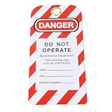 Brrnoo Lock-Out-Tagout-Kits elektrisch, Lockout-Tagout-Schlösser, Lockout-Tagout mit 30 Stück Metall und PVC für die Industrie, Chemie