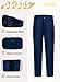 Toddler Flat Front Navy Blue Dress Pants 8 Kids Pull On Boys Fashion School Uniforms Pants with Adjustable Waist Slacks Trousers for Wedding