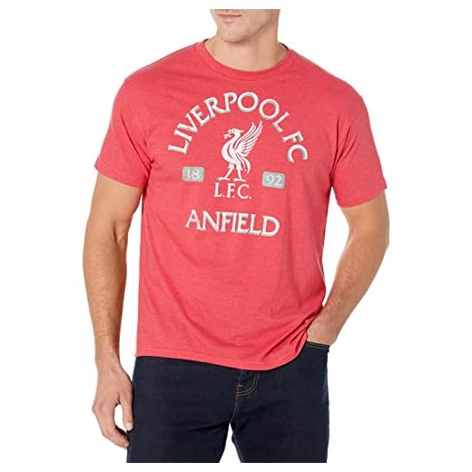 Fifth Sun mens Official Liverpool Fc Vintage Reds Men's Tee T Shirt, Red/as Heather, X-Large US