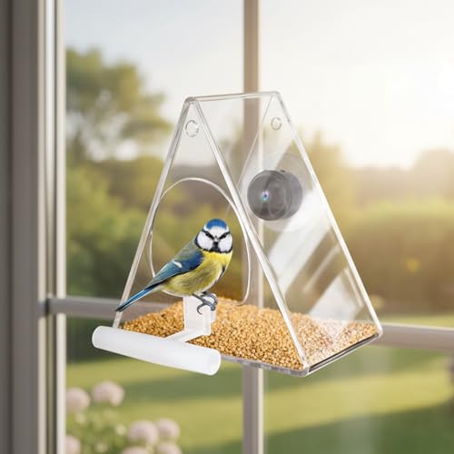 Mangeoire oiseaux caméra HD extérieure connecté jardin faune - 4