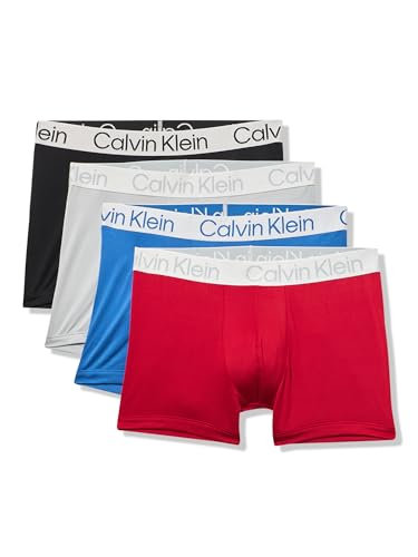 Calvin Klein Men's Chromatic 4-Pack Trunk – Stylish, Comfortable Underwear Bundle
