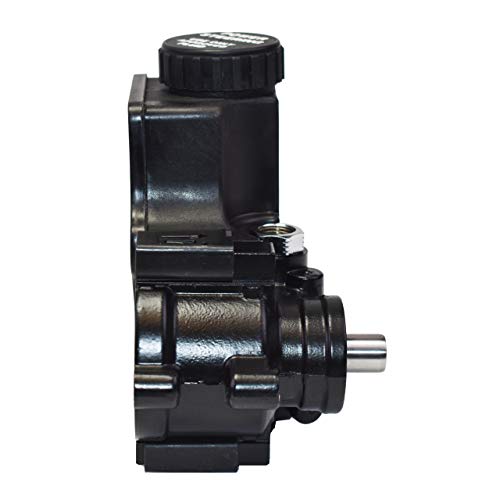 A-Team Performance - Power Steering Pump Saginaw Tc Series Aluminum Type Ii With Integral Reservoir - Compatible With Gm (Black) #TOP4