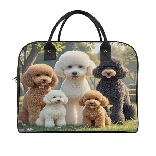 Maletín para portátil con diseño de perros Poodles miniatura 3