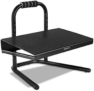 Mount-It! Height Adjustable Foot Rest for Standing and Sitting, Freestanding Under The Desk