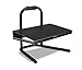 Mount-It! Height Adjustable Foot Rest for Standing and Sitting, Freestanding Under The Desk Footrest with Handle and Six Height Settings, Anti-Slip Padded Surface,Black