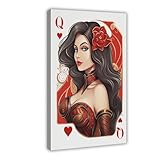 Póster vintage de la suerte para el día de San Valentín, lienzo para decoración de pared, pinturas para sala de estar, dormitorio, decoración de 50 x 75 cm