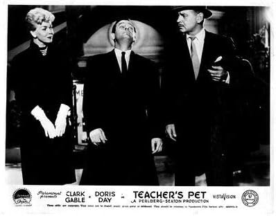 Teacher's Pet Original Lobby Card Doris Day Clark Gable Gig Young Drunk
