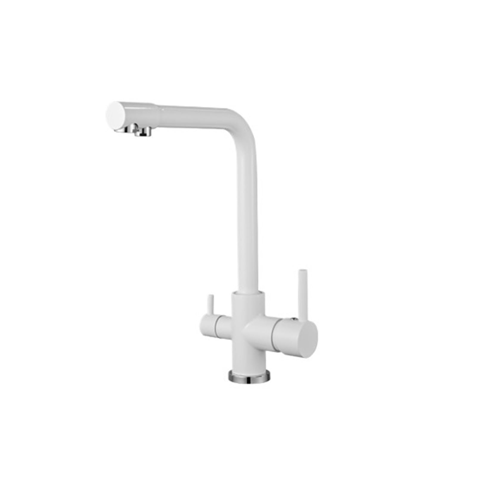 Grifo de cocina de latón 3 en 1 con filtro purificador integrado y agua fría y caliente G1/2