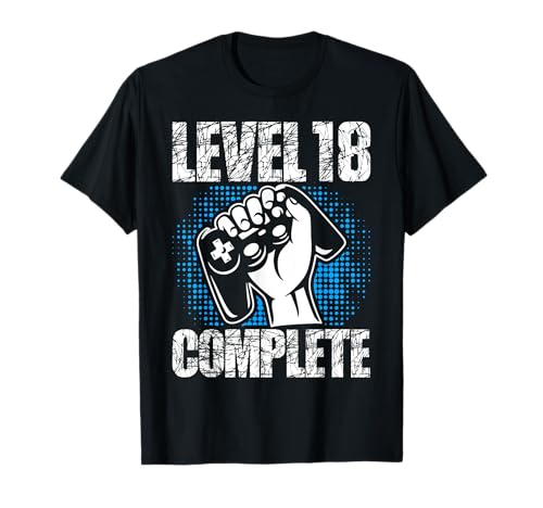 Level 18 Complete Regalo de cumpleaños 18 años Gamer Camiseta