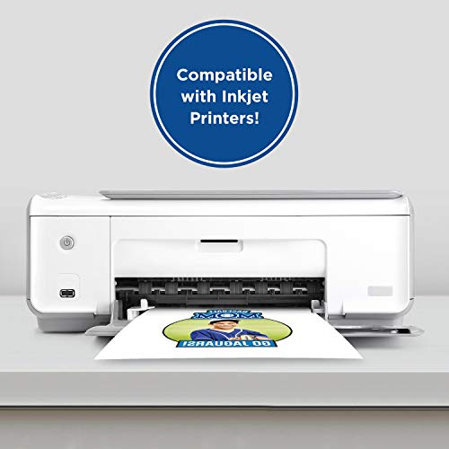Printworks White T-Shirt Transfers, Perfect for DIY Christmas Presents and Crafts, For Use on White Fabrics Only, Photo Quality, For Inkjet Printers, 5 Sheets, 8 ½” x 11” (00549)