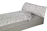 Montse Interiors, S.L. Saco nórdico Estampado con Cremallera y Bajera Ajustable (para Cama de 90x190/200, Moon Gris)