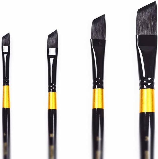 1 Set of Hair Wood Handle Art Supplies Watercolor Brushes