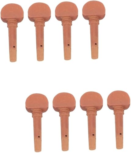 Abaodam 8 Pcs Violin Tuners Violin Accessories Violin Tuning Pegs Violin Parts Crafts Supplies Wooden Violin Pegs Wood Crafts Tuning Pegs Tuning