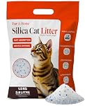 Fur & Bone 3.8L Silica Cat Litter - Non-Clumping Cat Litter Crystals - Ultra Absorbent, Fast-Drying & Low-Dust, Odor Control Crystal Granules, Easy to Clean for Housetraining Cats and Kittens