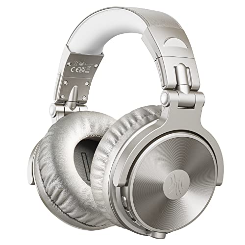 OneOdio Bluetooth Kopfhörer Over Ear [Bis zu 110 Std & BT 5.2] Kopfhörer Kabellos Bluetooth mit 50mm Treiber, HiFi Stereo Faltbares Wireless Headphones mit Mikrofon für Laptop/Handy/PC - Sch