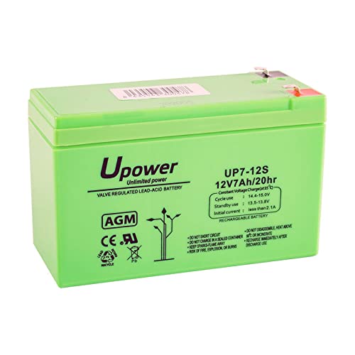 Master U-Power UP - Batería Plomo AGM 7Ah 12V