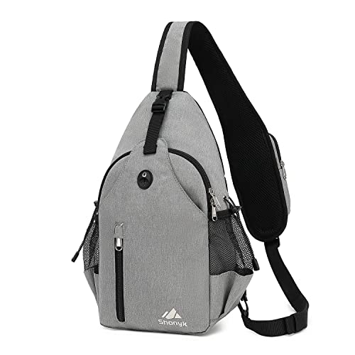 JEBATOXI Crossbody Sling Backpack Sling Bag Multipurpose Chest Bag Travel Hiking Daypack