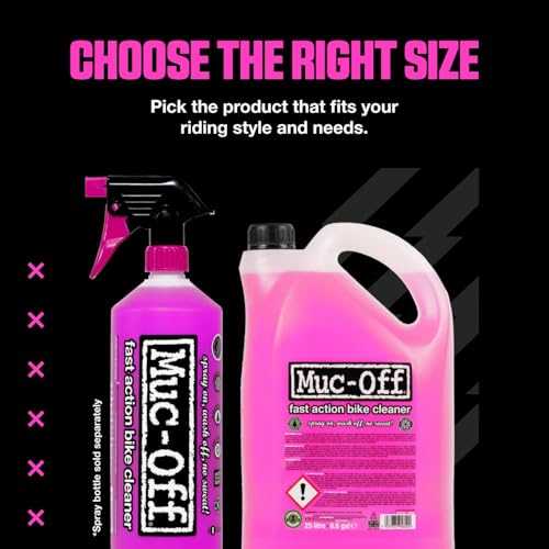 Muc Off Nano-Tech Fahrradreiniger, 5 Liter - Hochwirksames, Biologisch Abbaubares Fahrrad Reinigungsspray Muc Off Bike Cleaner - Sicher auf Allen Oberflächen Für Alle Fahrradtypen Geeignet