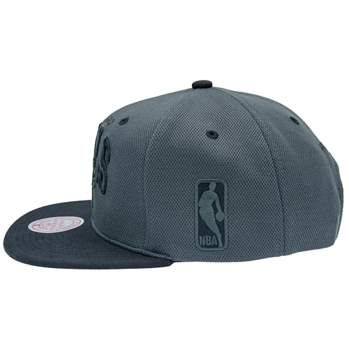 Mitchell & Ness NBA Resist 3D Arch Snapback Baseballkappe - Chicago Bulls, Größenverstellbar, Grau – vue 3