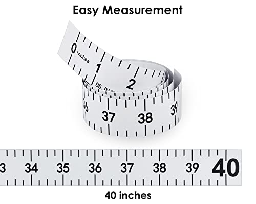 DS. DISTINCTIVE STYLE Fish Ruler Sticker 40-Inch Waterproof Adhesive Ruler Tape Fish Measuring Tape for Kayak, Boat, and Workbench