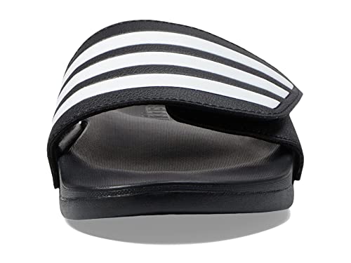 Adidas Unisex Adilette Comfort Adjustable Slides Sandal, Black/White/Black, 7 Us Men #TOP1