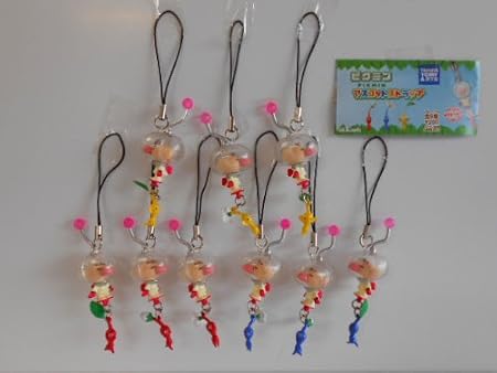 Amazon ピクミン マスコット ストラップ 全9種 ゲーム 花 オリマー 葉全9種 1 オリマー 赤ピクミン 花 2 オリマ カプセル玩具 おもちゃ