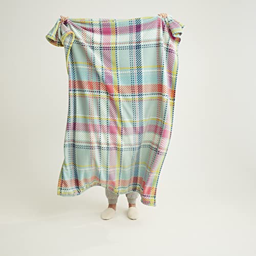 Vera Bradley Women's Fleece Plush Throw Blanket D Cor, Pastel Plaid, 80 X 50 Us #TOP3