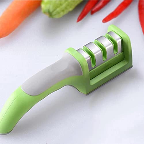 Taille-crayon couteau de cuisine avec affûteur de lame 3 étages pour chefs