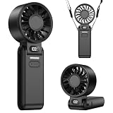 Ventilatore Portatile 100 Velocità Silenzioso e Potente – Mini Ventilatore USB Ricaricabile con Display LED, Piccolo Ventaglio Pieghevole da Tavolo per Ufficio, Viaggio, Casa, Esterno, Campeggio