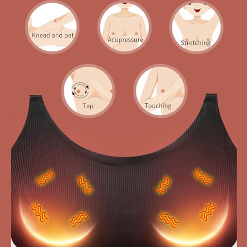 Masseur mammaire portable réutilisable avec 3 modes pour allaitement et post-partum