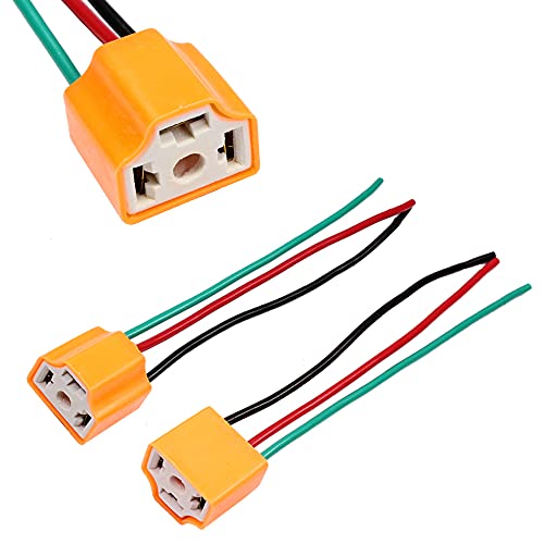 HUIQIAODS H4 Céramique Féminine Connecteur d'extension de phare Prise de fil d'ampoule (Connecteur femelle H4) Cover