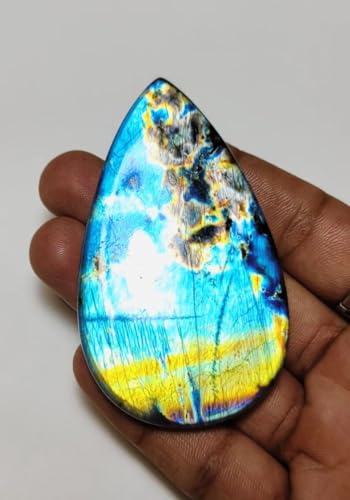 Cabochon labradorite arc-en-ciel de qualité supérieure pour haute joaillerie
